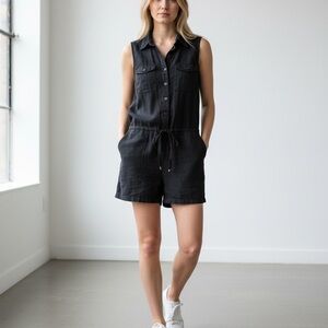 Ralph Lauren Black Romper with Green Label